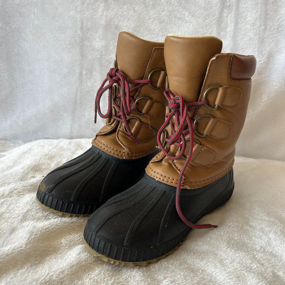GAP‎ Duck Boots Kids Size 12/13 Classic Winter Boots Thinsulate Preppy
